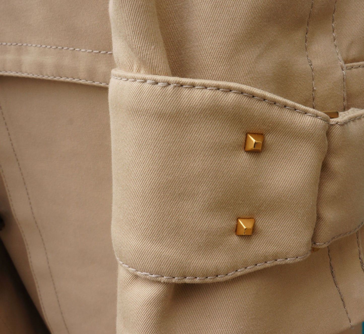 GUCCI TRENCH COAT WITH STUDDED GG LOGO BELT - leefluxury.com