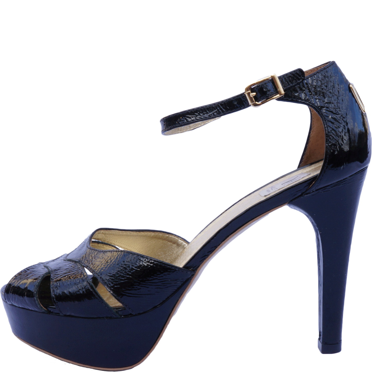 HALSTON HERITAGE LEATHER PEEP TOE PUMP - leefluxury.com