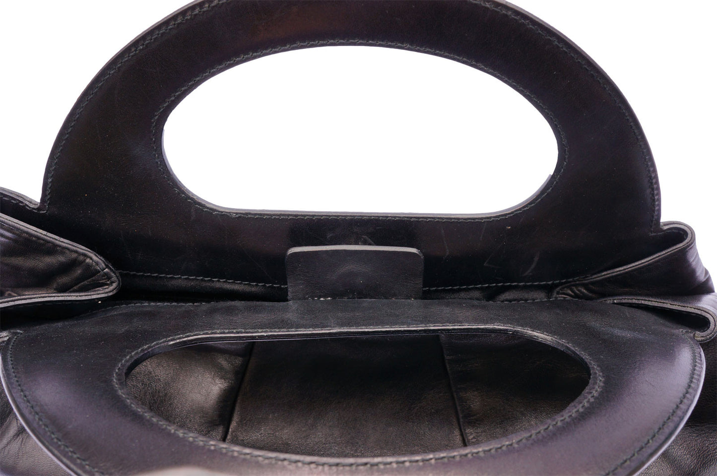 JILL SANDER TOP HANDLE LEATHER BAG - leefluxury.com