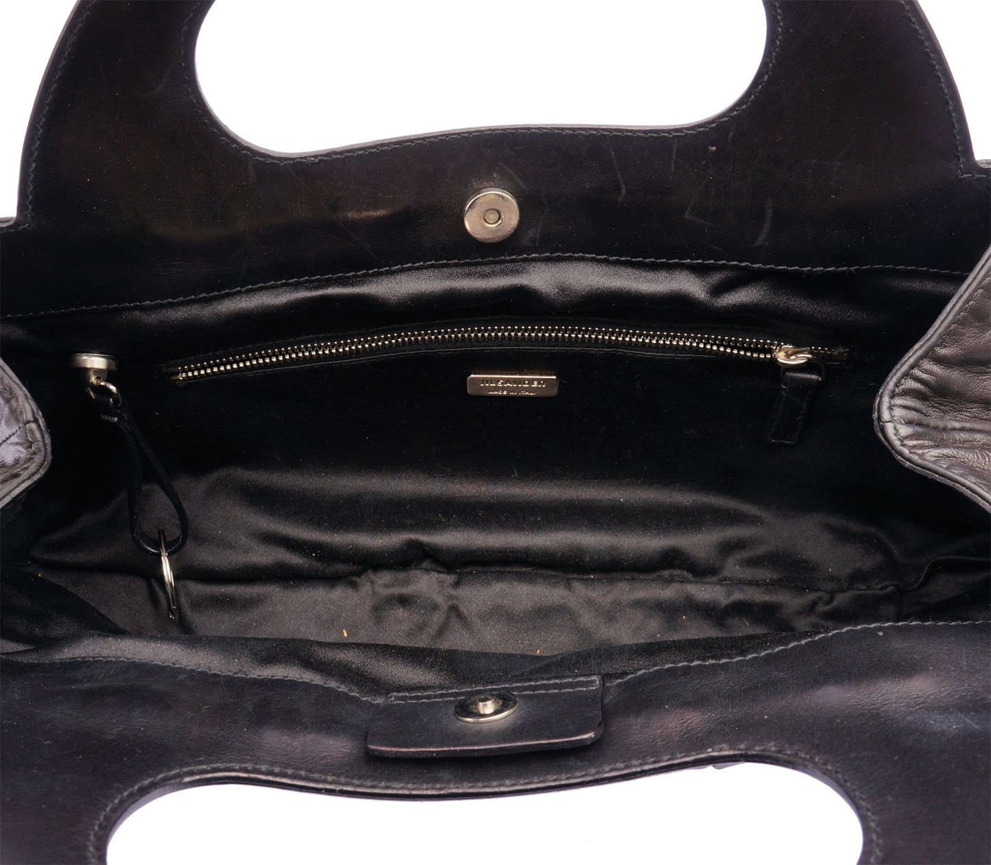 JILL SANDER TOP HANDLE LEATHER BAG - leefluxury.com