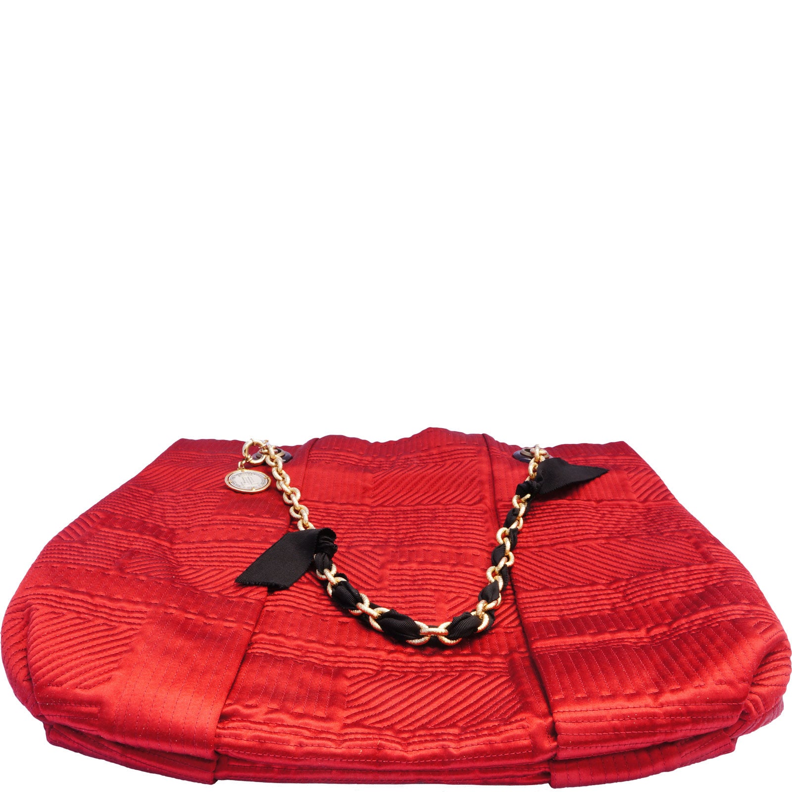 LANVIN LARGE QUILTED SATIN TOTE NEW WITH TAGS - leefluxury.com