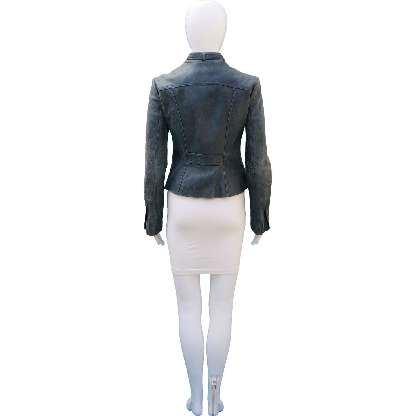 CATHERINE MALANDRINO DISTRESSED MOTORCYCLE JACKET - leefluxury.com