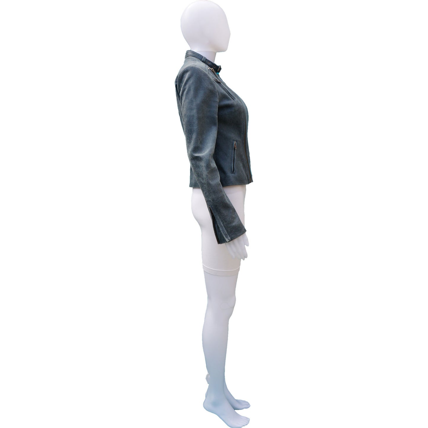CATHERINE MALANDRINO DISTRESSED MOTORCYCLE JACKET - leefluxury.com
