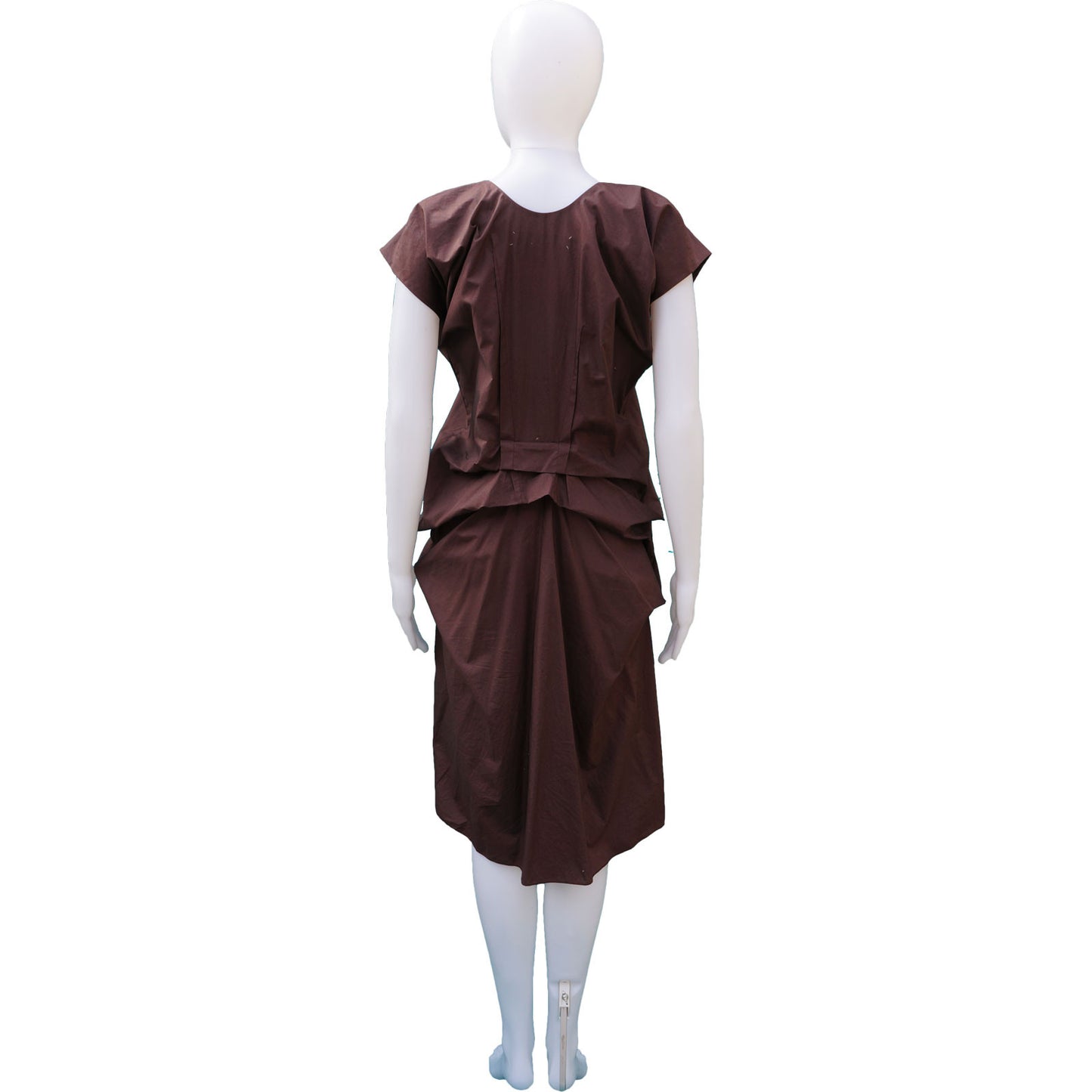 MARNI GATHERED COTTON DRESS - leefluxury.com
