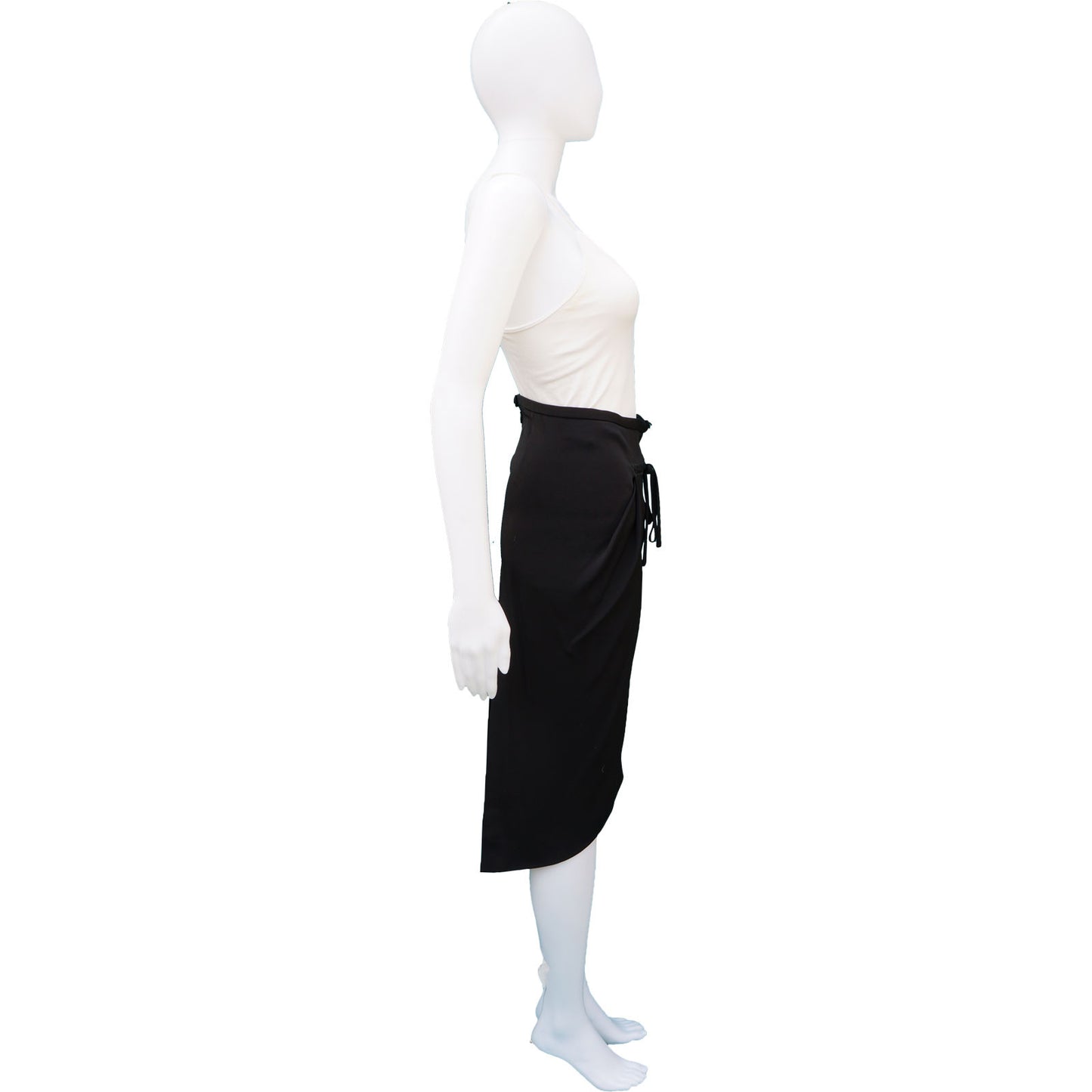 MOSCHINO ASYMMETRICAL JERSEY SKIRT - leefluxury.com