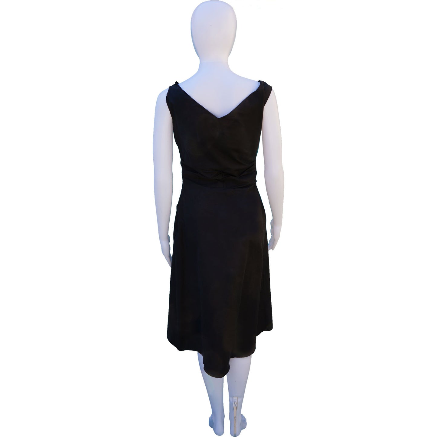 PRADA BOW-ACCENTED MIDI DRESS - leefluxury.com