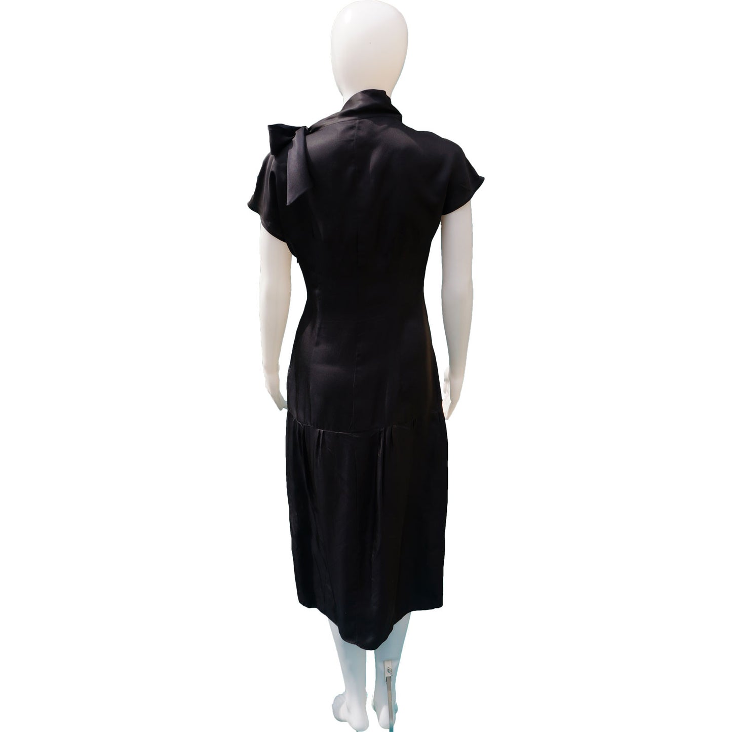 PRADA SILK WITH TIE NECK DRESS - leefluxury.com