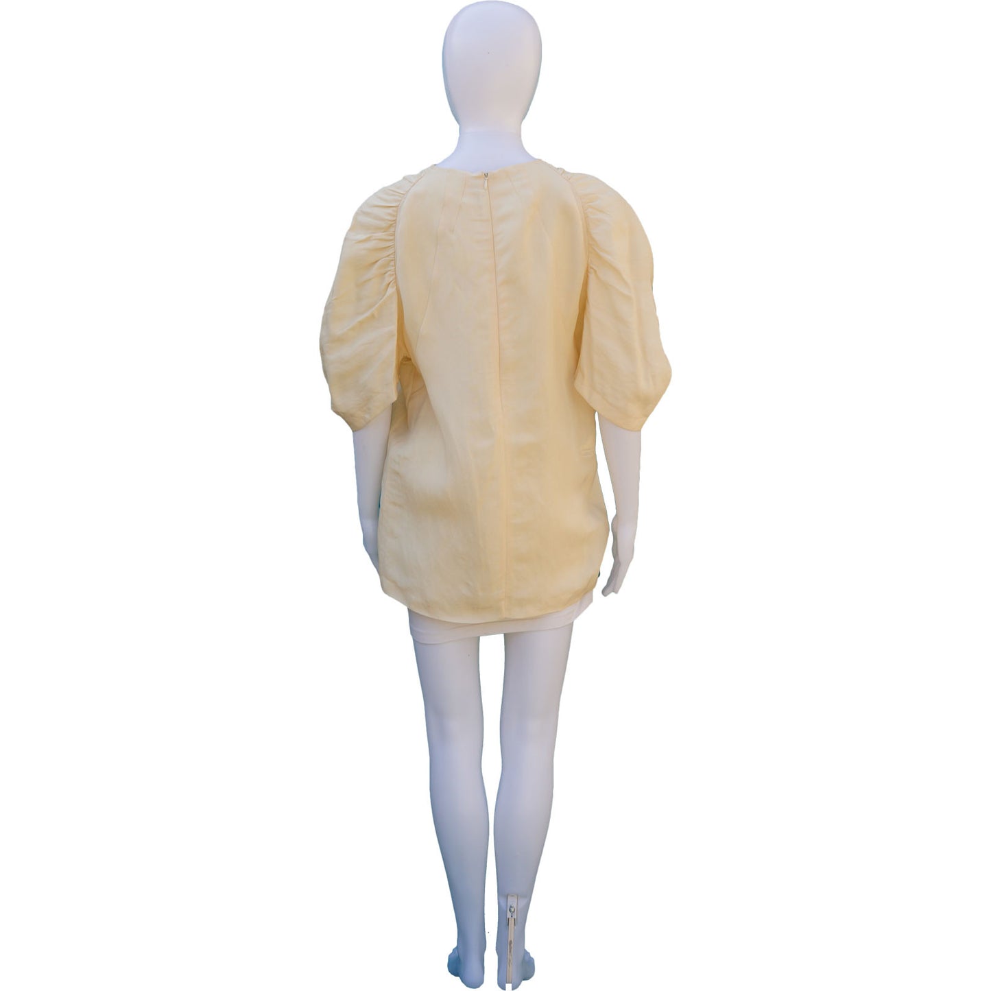 PRADA CREW NECK SHORT SLEEVE TUNIC TOP - leefluxury.com