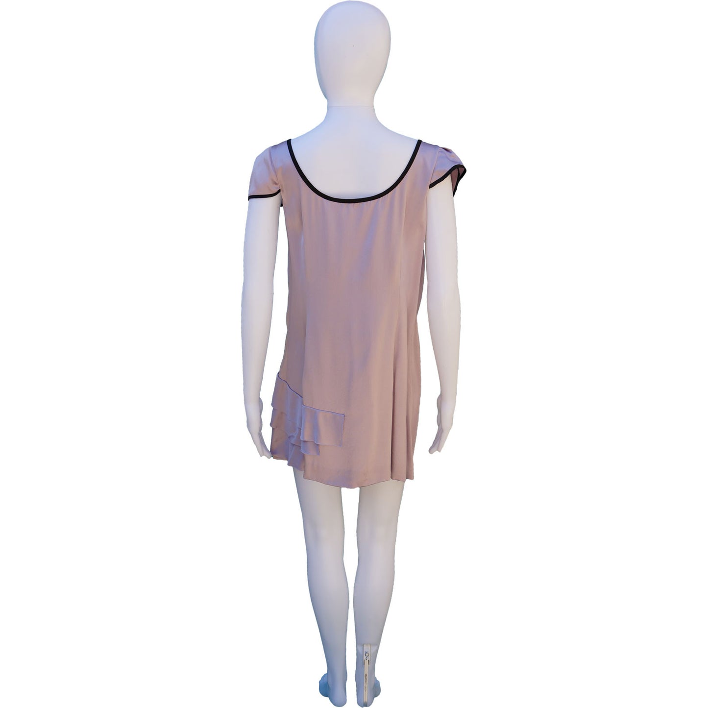 PRADA SILK SLEEVELESS DRESS - leefluxury.com