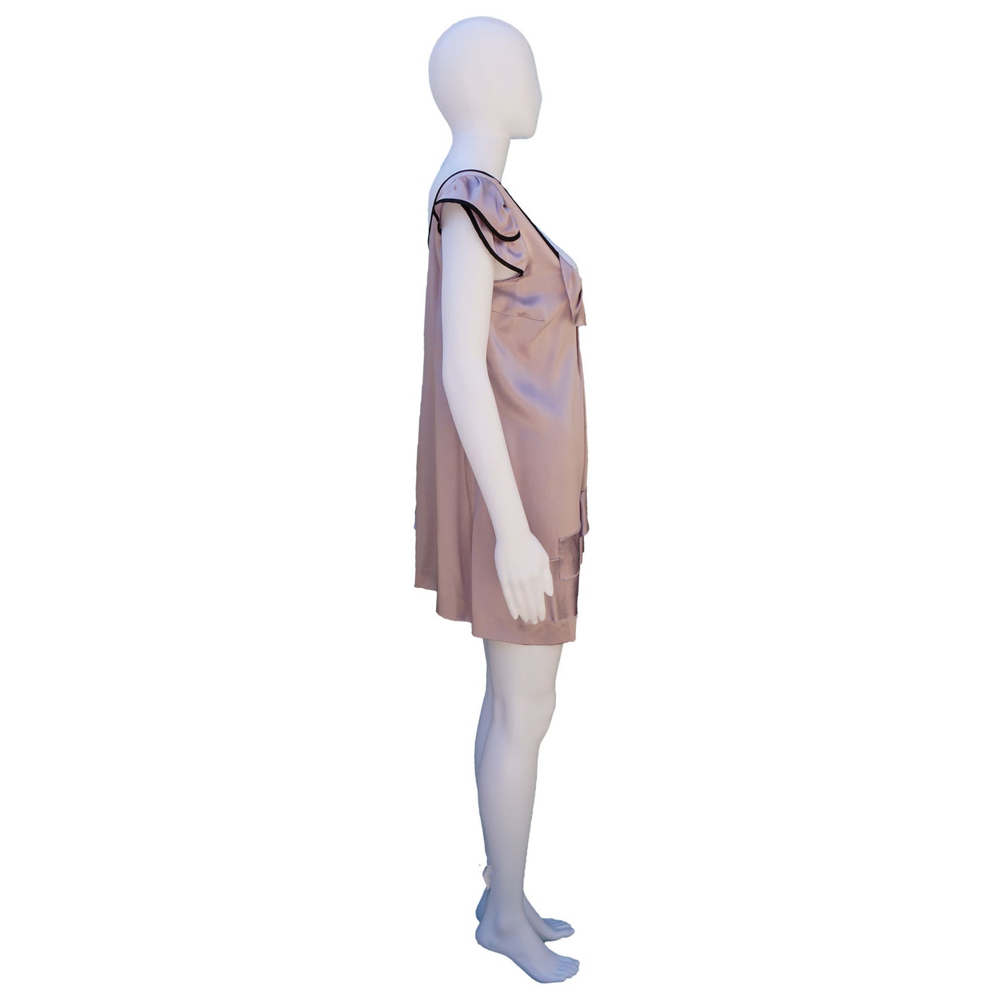 PRADA SILK SLEEVELESS DRESS - leefluxury.com