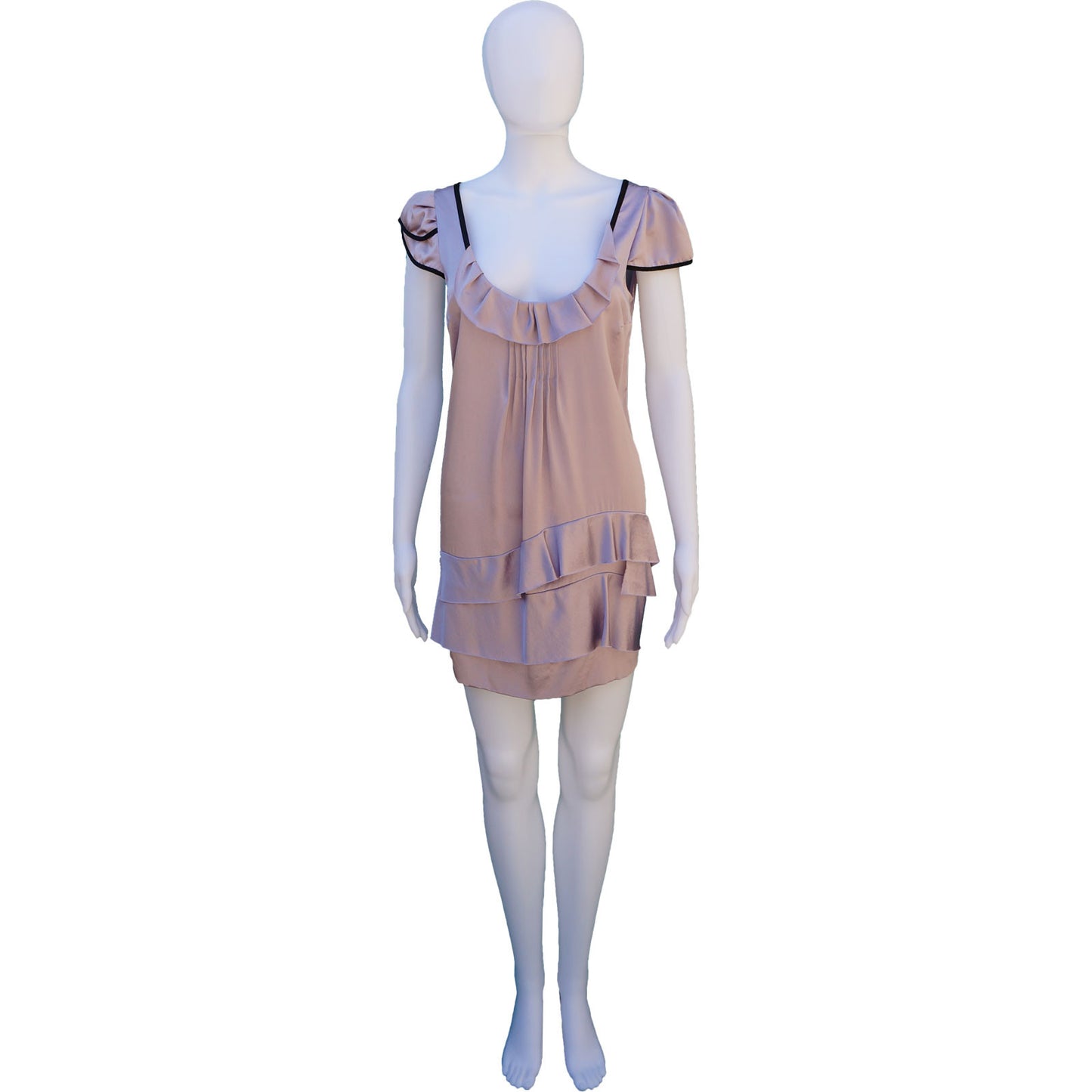 PRADA SILK SLEEVELESS DRESS - leefluxury.com