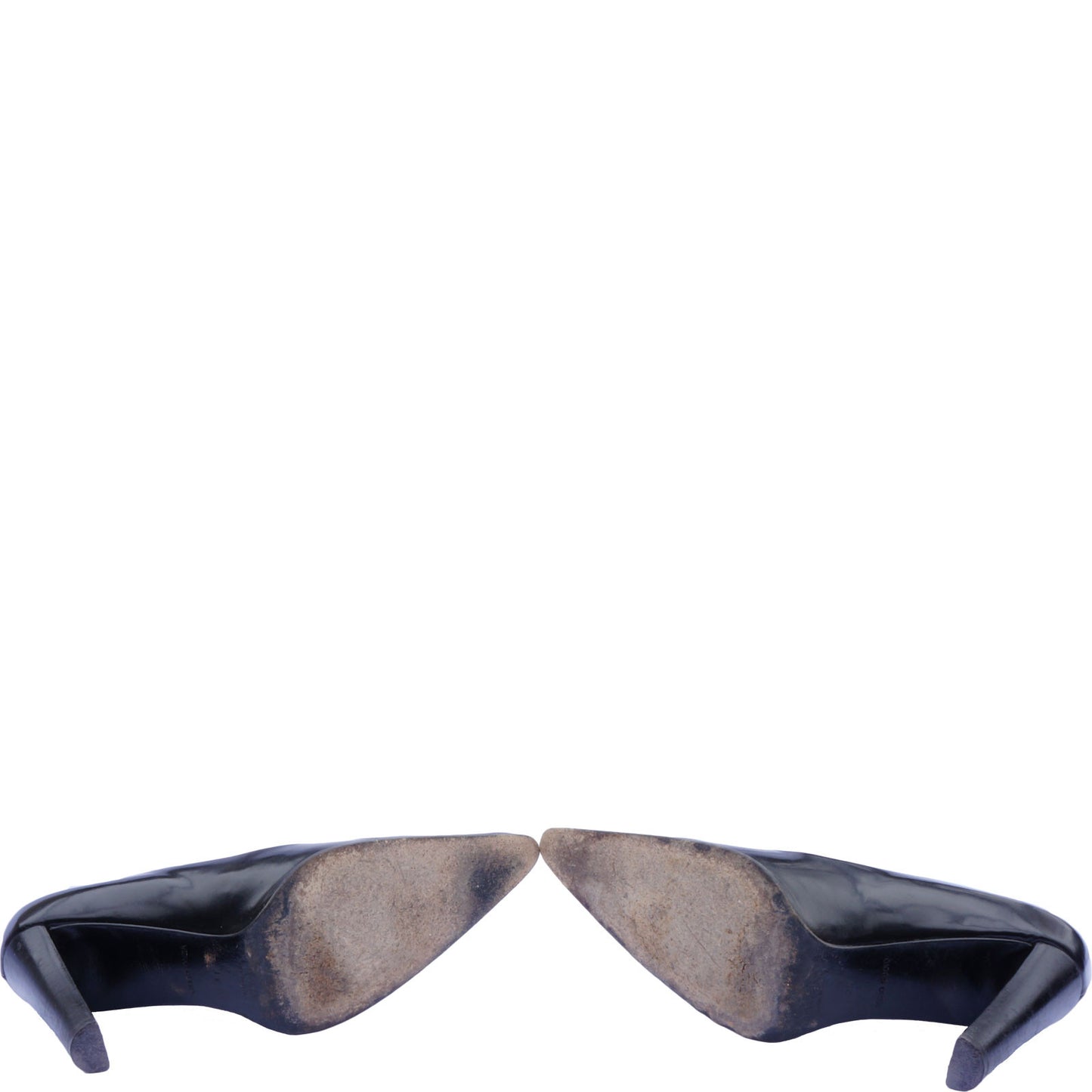 PRADA BLACK POINTED-TOE PUMPS - leefluxury.com