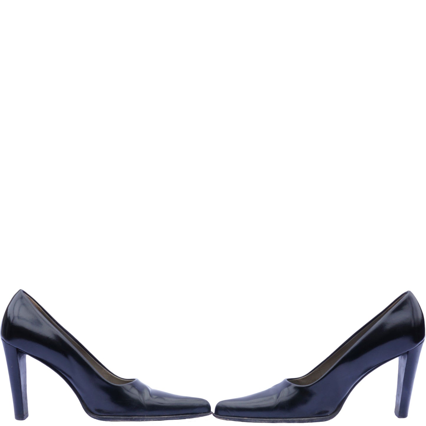 PRADA BLACK POINTED-TOE PUMPS - leefluxury.com