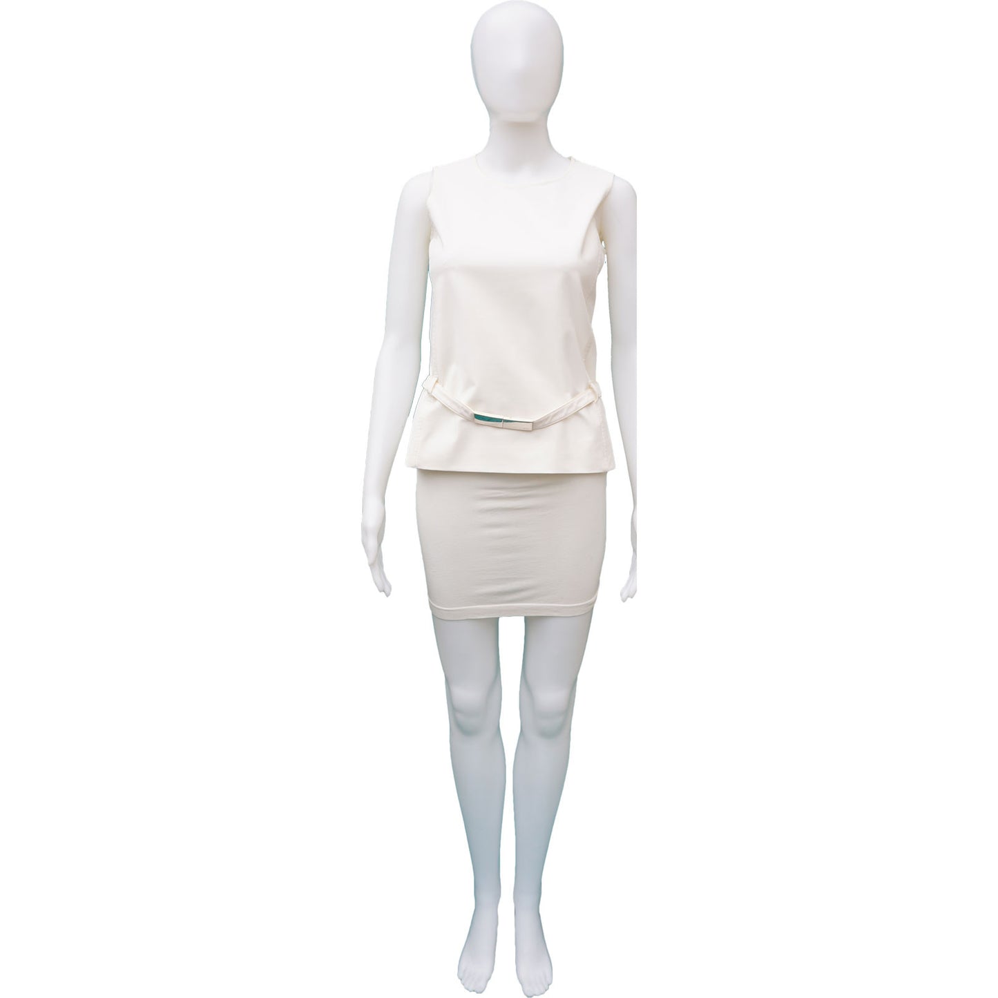 PRADA BELTED SLEEVELESS TOP - leefluxury.com
