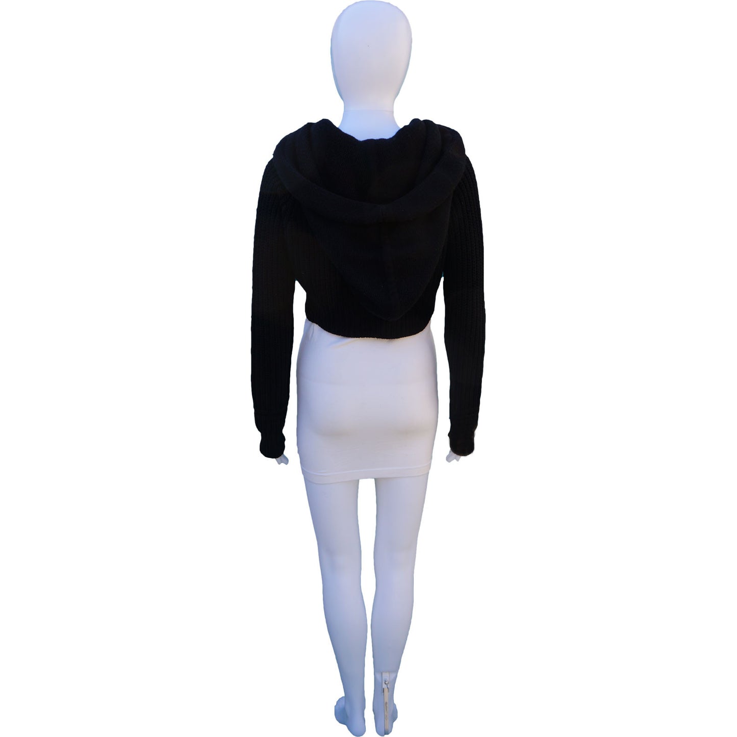 ROBERT RODRIGUEZ KNIT WOOL CROPPED HOODIE - leefluxury.com