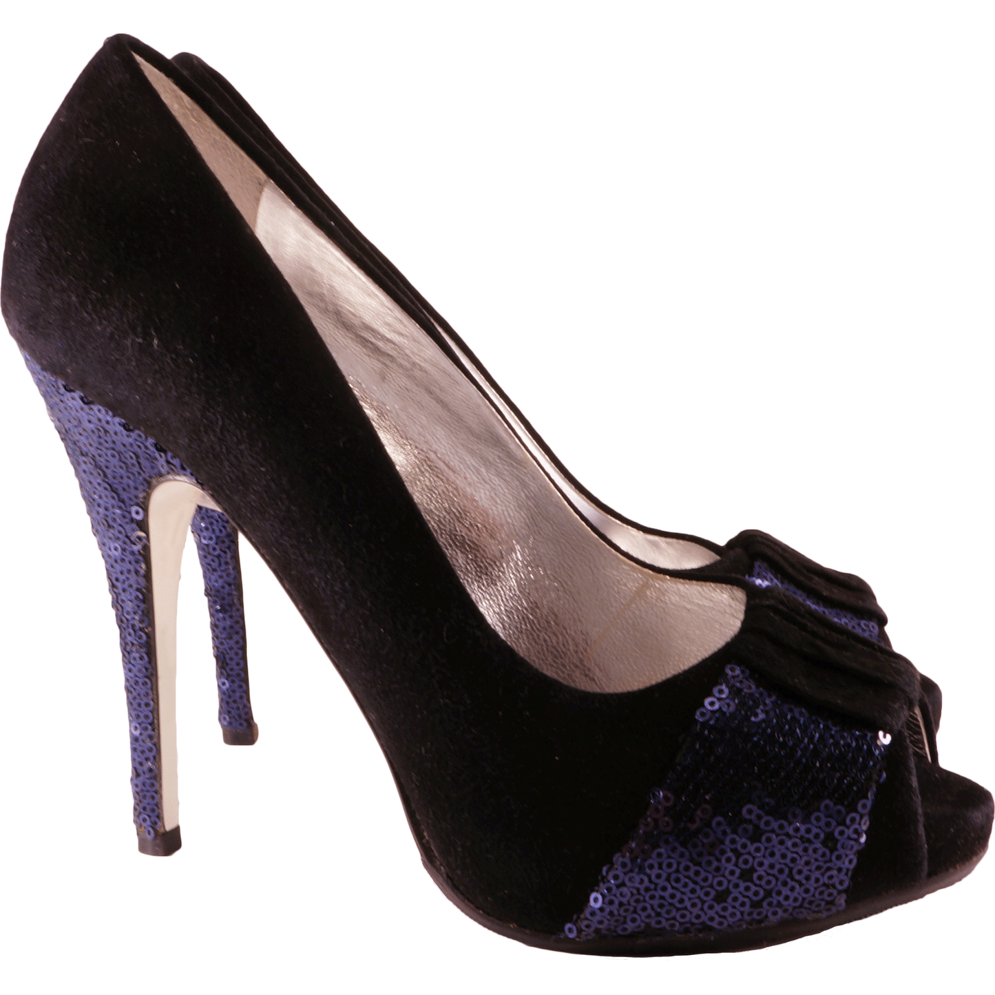 RON WHITE SEQUIN EMBELLISHED PUMP - leefluxury.com