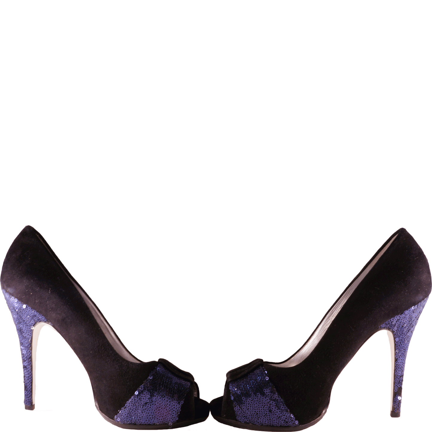 RON WHITE SEQUIN EMBELLISHED PUMP - leefluxury.com