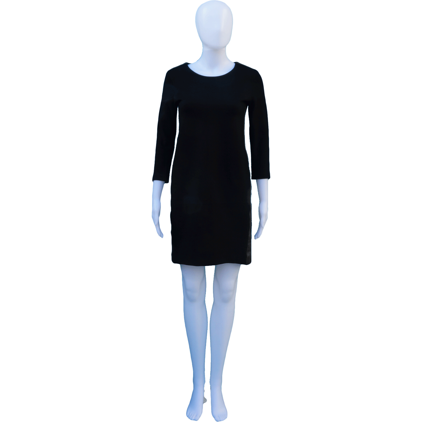 SANDRO LEATHER TRIM DRESS - leefluxury.com