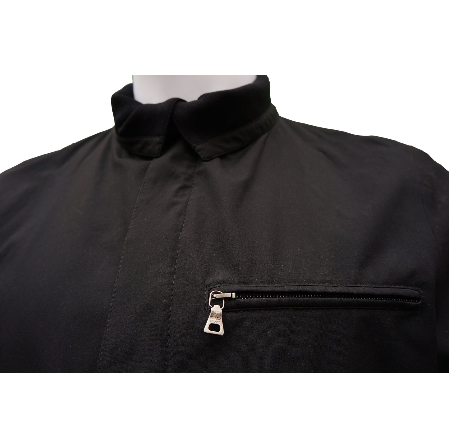 PRADA LIGHTWEIGHT ZIP UP JACKET - leefluxury.com