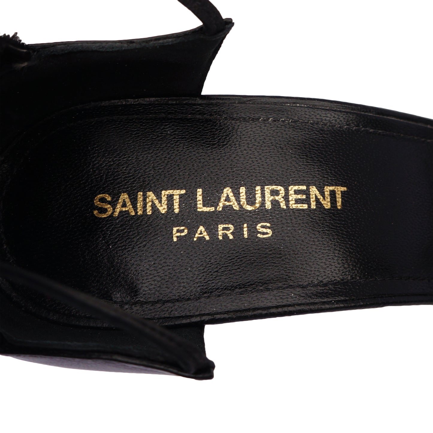 SAINT LAURENT 2018 TALITHA MOVIE CRYSTAL LEATHER ANKLE-WRAP SANDALS - leefluxury.com