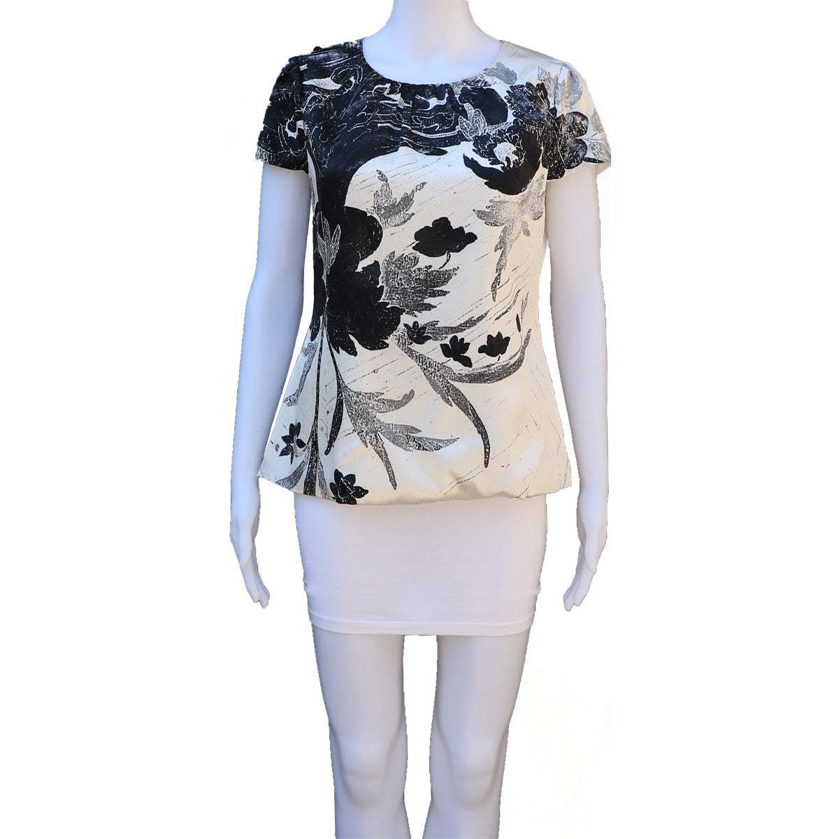 TAHARI SILK BLOUSE - leefluxury.com