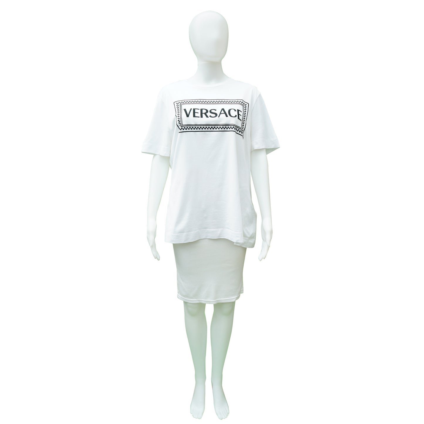 VERSACE AW2018 EMBROIDERED LOGO T-SHIRT - leefluxury.com