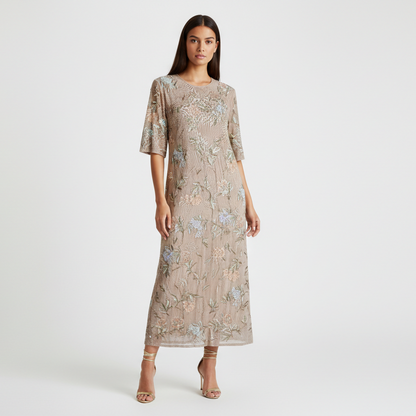 DKNY Floral Sheer Dress