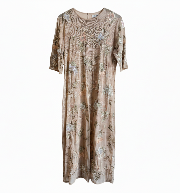 DKNY Floral Sheer Dress