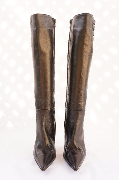 Browns Black Leather Knee High Boot