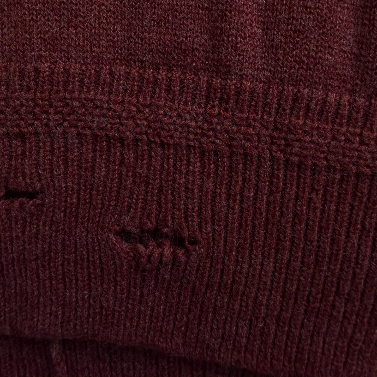 Isabel Marant Etoile Rust Distressed Knit Sweater
