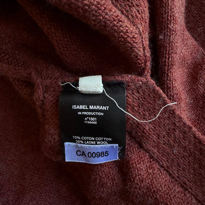 Isabel Marant Etoile Rust Distressed Knit Sweater