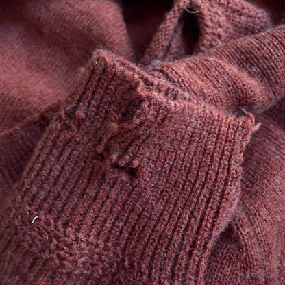 Isabel Marant Etoile Rust Distressed Knit Sweater