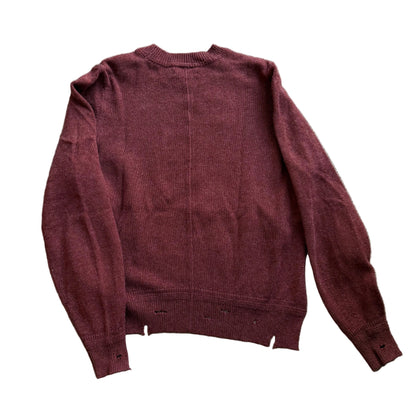 Isabel Marant Etoile Rust Distressed Knit Sweater