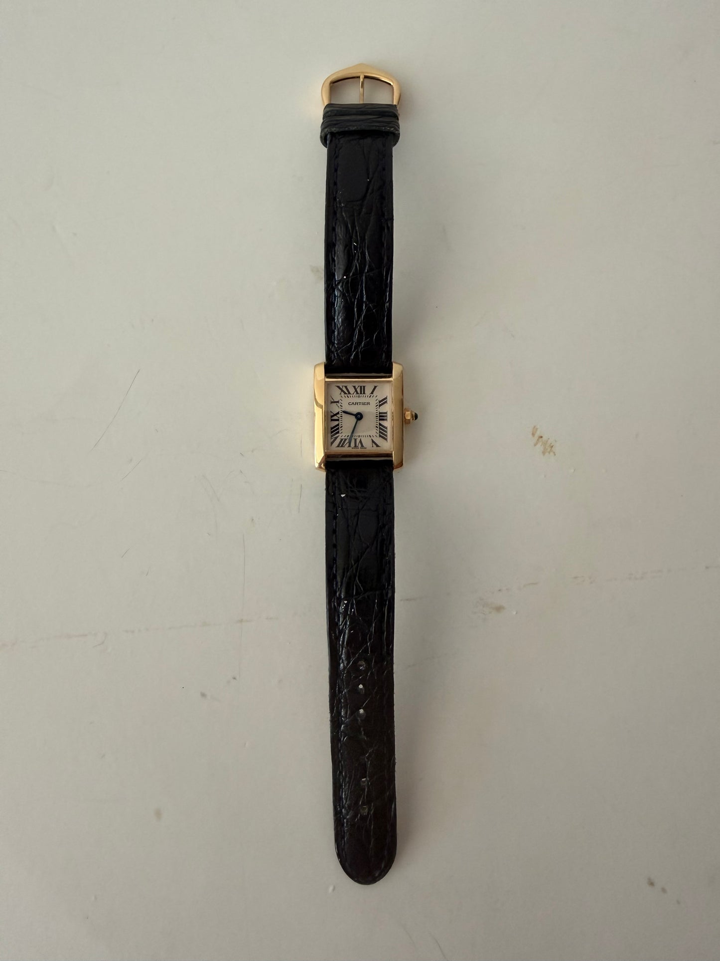 Cartier Tank Francais Watch 18k Yellow Gold