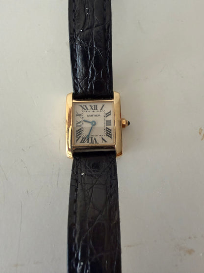 Cartier Tank Francais Watch 18k Yellow Gold