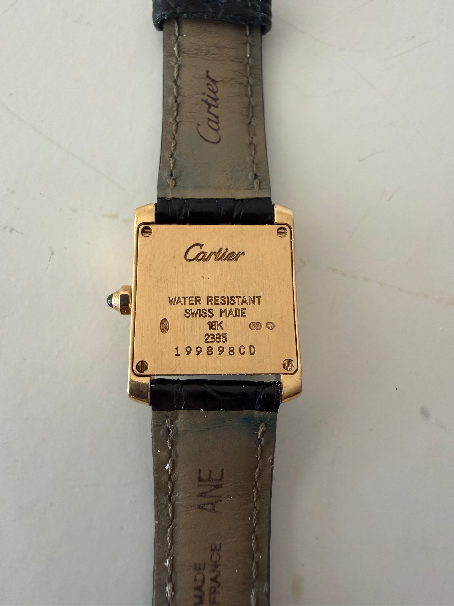 Cartier Tank Francais Watch 18k Yellow Gold
