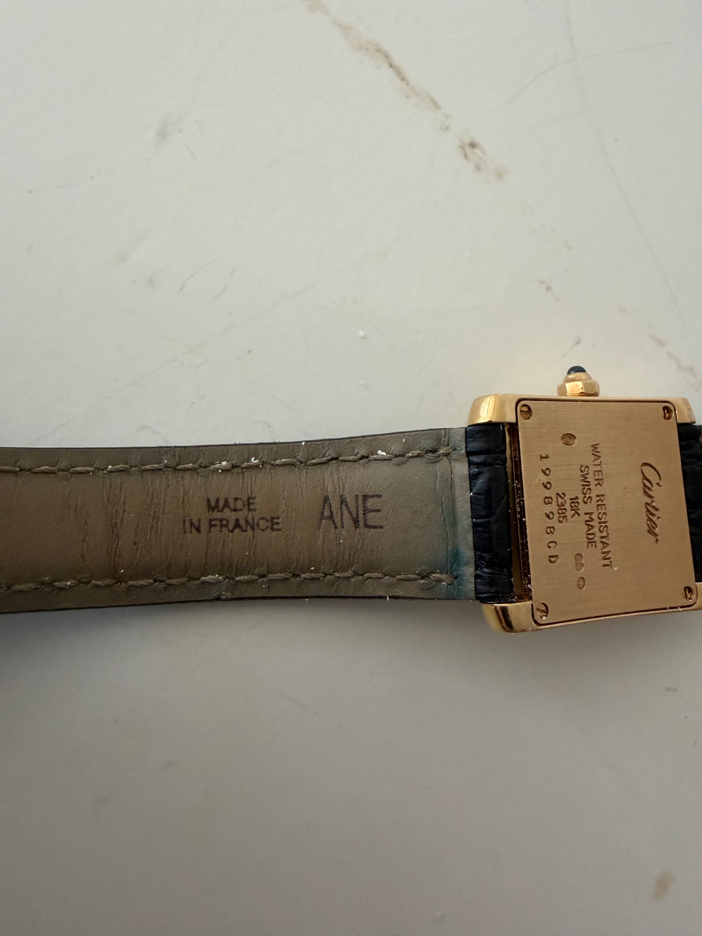 Cartier Tank Francais Watch 18k Yellow Gold