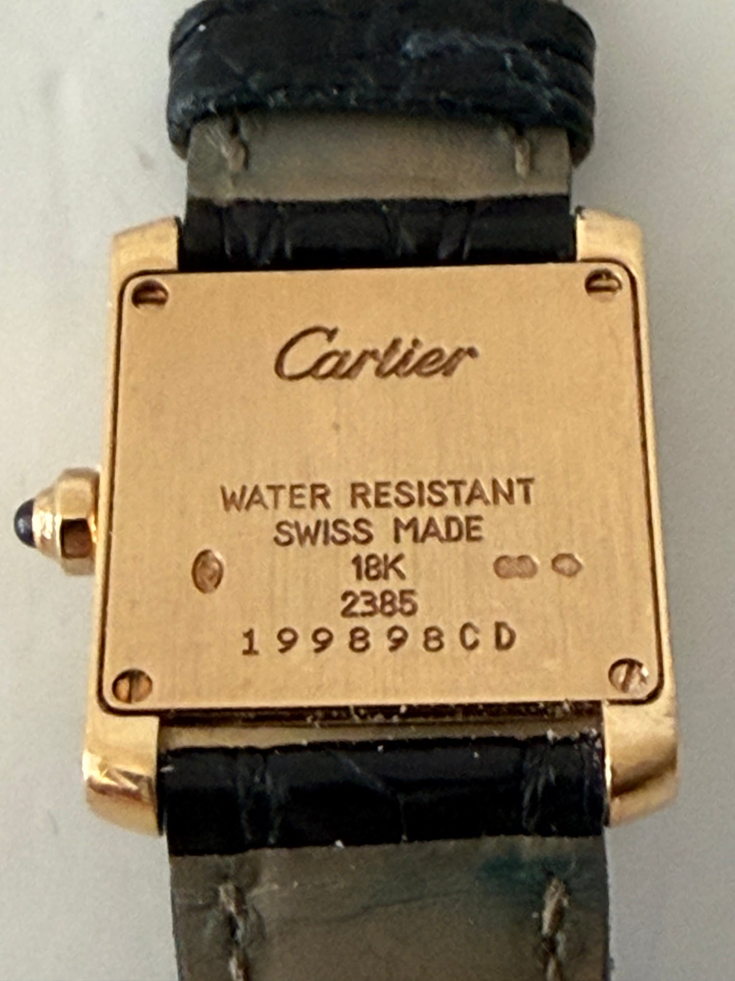 Cartier Tank Francais Watch 18k Yellow Gold