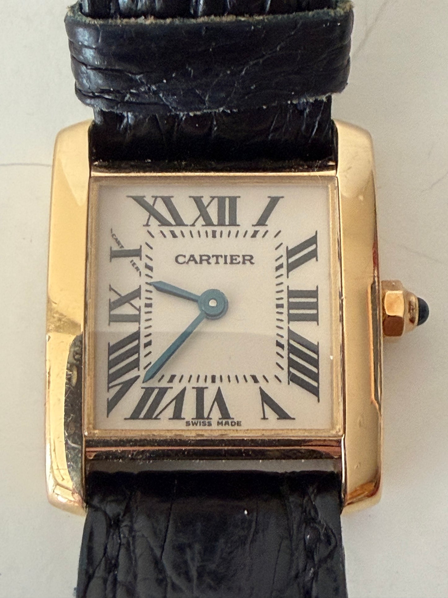 Cartier Tank Francais Watch 18k Yellow Gold