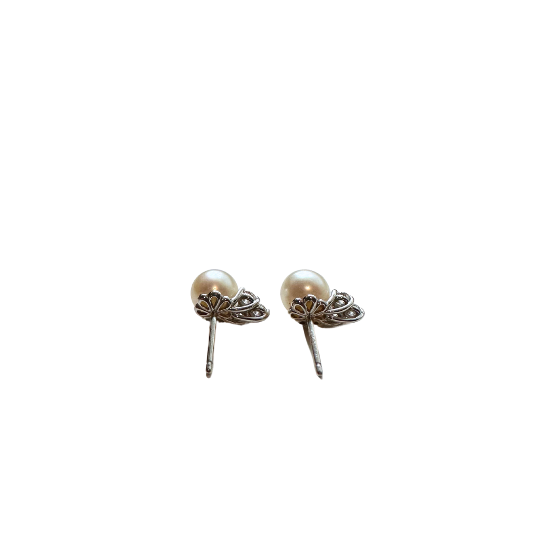 TIFFANY & CO. Pearl and Diamond Earrings