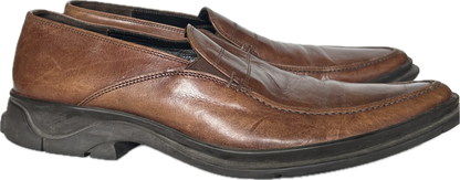 Vittorio Virgili Brown Leather Slip On Loafer