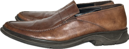 Vittorio Virgili Brown Leather Slip On Loafer