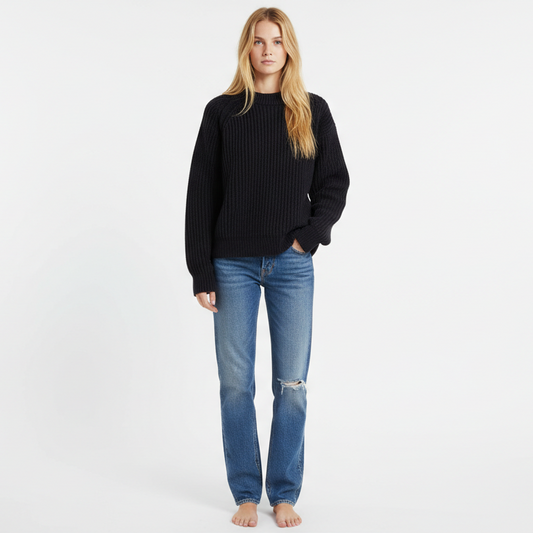 Acne Studio Penina Black Knit Sweater