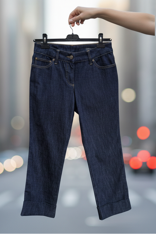 Alexander McQueen Cropped Jean - leefluxury.com