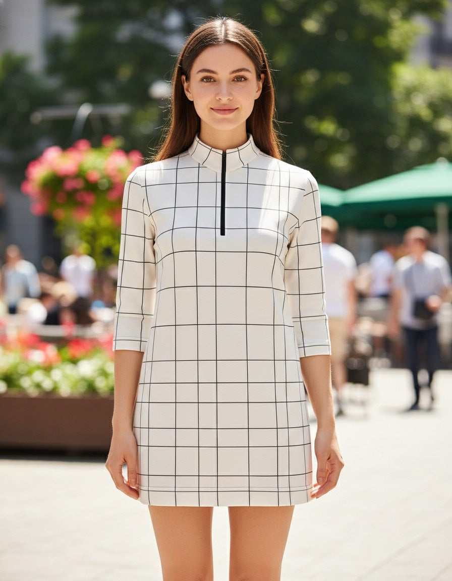 Cop Copine Black and White Dress