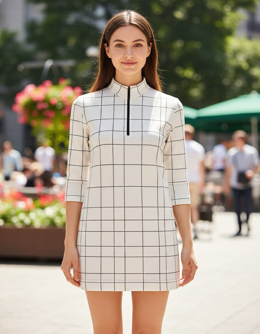 Cop Copine Black and White Dress