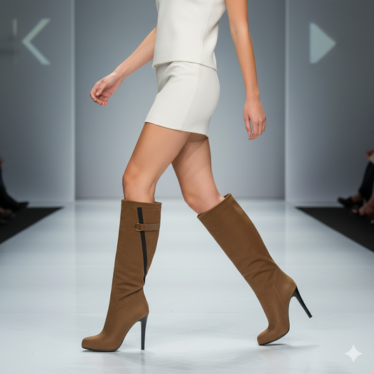 Haider Ackermann Suede Leather Knee High Boot