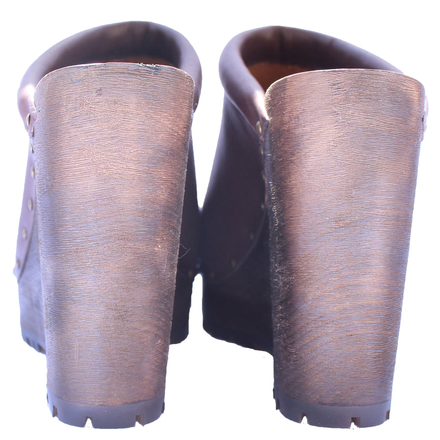 See by Chloe Brown Leather Clog
