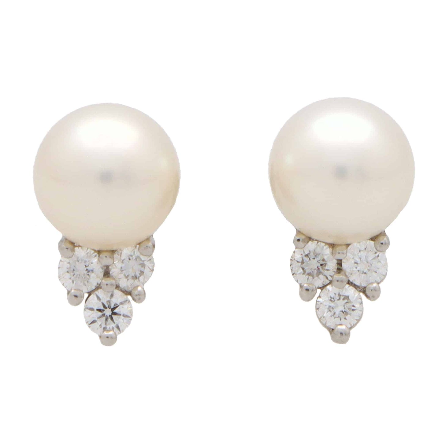 TIFFANY & CO. Pearl and Diamond Earrings