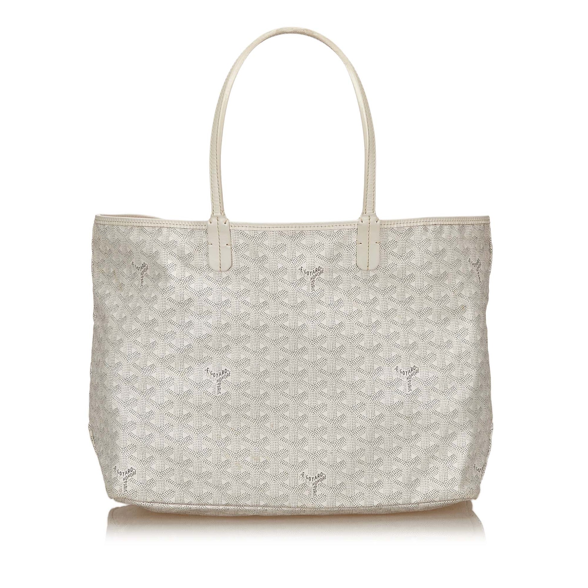 Pre-owned Goyard Ine Coated Canvas And Leather Saint Louis Pm Tote